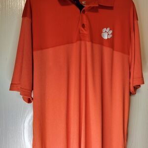 Men’s colosseum Clemson collared short sleeve shirt size 2XL